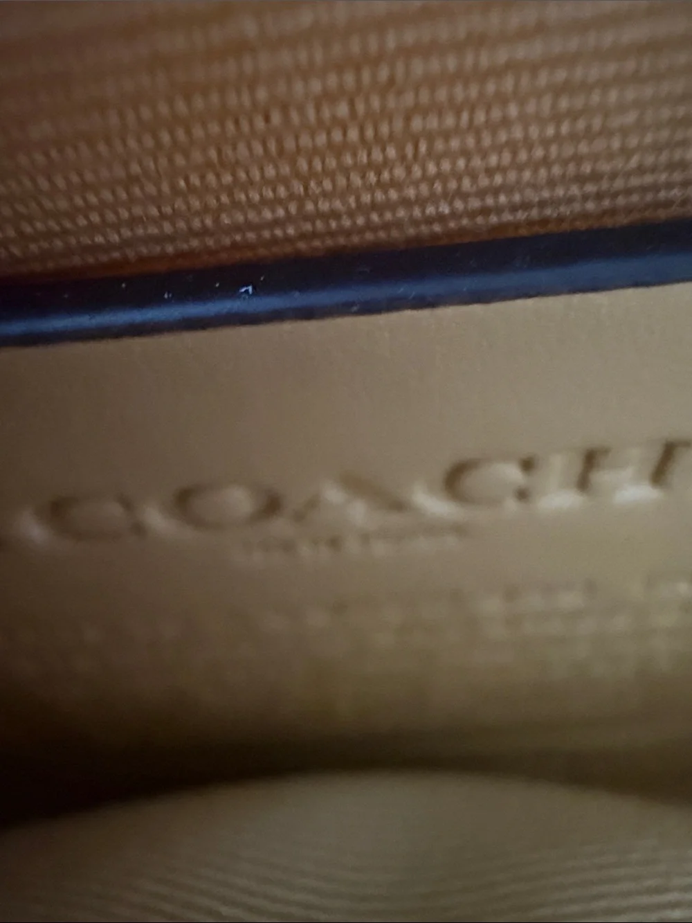 Coach Light Yellow Pebbled Leather Mini Backpack